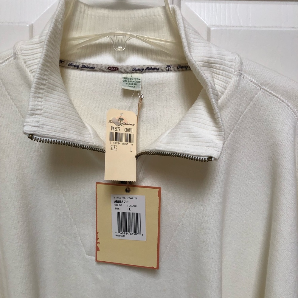 Tommy Bahama women’s half zip sweatshirt. NWT